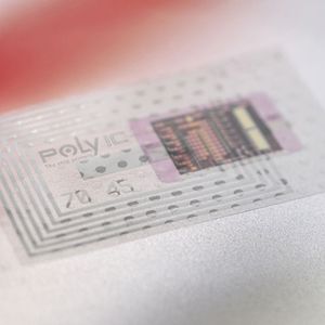 RFID-Tag für die Logistik von Poly-IC 