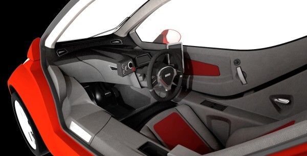 Das Interieur des Elektro-Einsitzers Colibri (Bild: IMA)