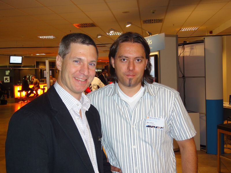 (v.l.) Henrique Atzkern, Seagate, mit Marc Ullrich, Back Light Production (Archiv: Vogel Business Media)