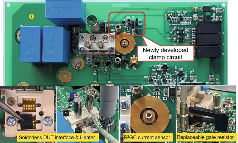 Bild 1: Damit der Test von GaN-Leistungstransistoren gelingt, haben die Entwickler von Keysight das  GaN-Testboard mit einer reproduzierbaren und zuverlässigen R2GC-Technik angepasst. (Keysight)