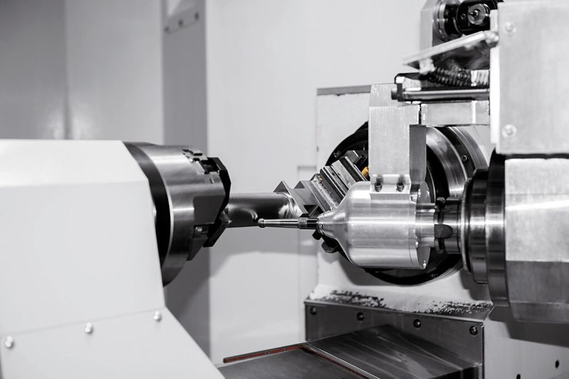 Hämmern mit Highspeed: An die Stelle des Hammers beim manuellen Dengeln tritt beim Starrag-Prozess ein elektrisch angetriebenes Spezialwerkzeug, das in einem Bearbeitungszentrum ein Bauteil µm-genau auf Endkontur bringt. (Bild: Starrag Group)