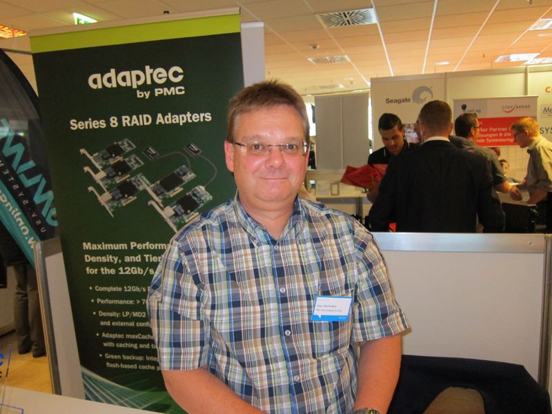 Klaus Bachmann, PMC-Sierra, bietet Maximum-Performance. (Bild: IT-BUSINESS)