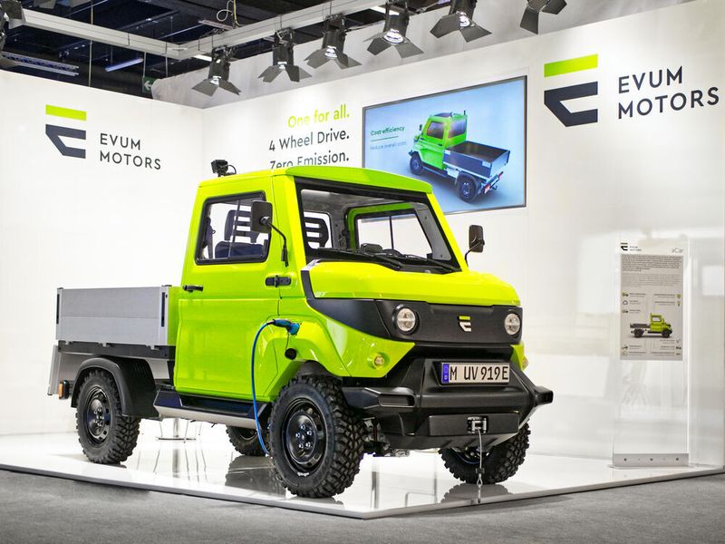 Auf der IAA 2019 war daraus ein eher für Europa zugeschnittenes Fahrzeug geworden. (Evum Motors)