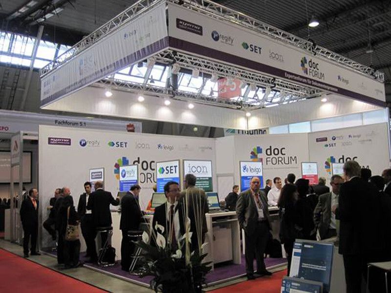 Das doc-Forum bot Informationen zum Dokumentenmanagement (Foto: Sandra Schüller)