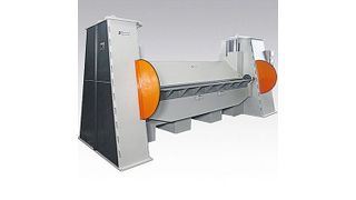 SBM 3000 × 20 – vollhydraulische Schwenkbiegemaschine für runde und konische Bauteile. (Archiv: Vogel Business Media)