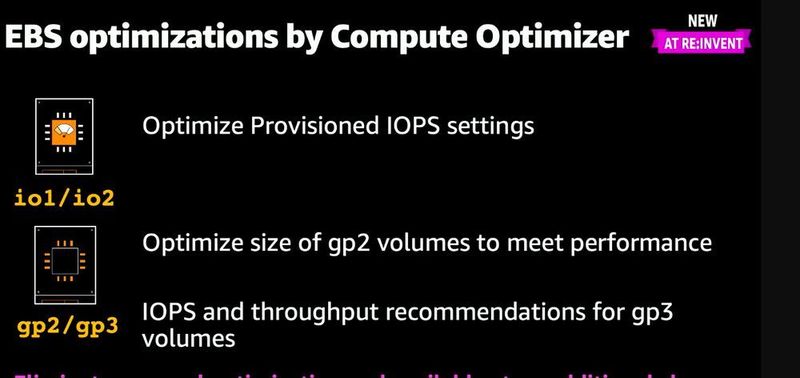 Die Nutzung des EBS lässt sich durch den Compute Optimizer verbessern. (AWS/Matzer)