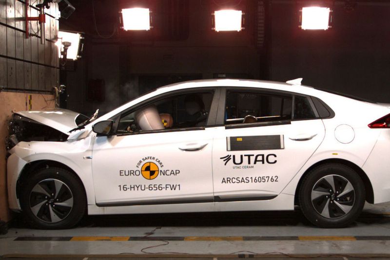 Fünf Sterne gab es für den Hyundai Ioniq. (Euro NCAP)