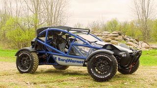 Das elektrische Hochvolt-Demonstrationsfahrzeug von BorgWarner: soll Forschung, Entwicklung und Validationsprozesse für die Implementierung neuer Technologien vorantreiben. (BorgWarner)