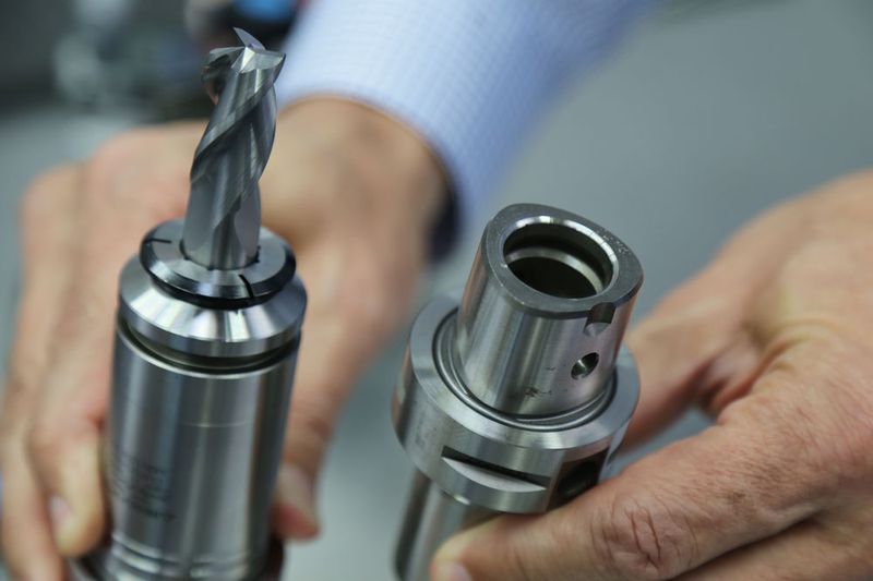 Die Powrgrip-Spannsysteme sind auch mit Capto-Schnittstelle lieferbar und so ideal in Dreh-Fräs-Zentren einsetzbar. (Matthias Böhm)