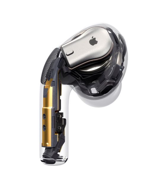 Apple Airpod, tiny electronics — although not printed.(Source:  Apple)