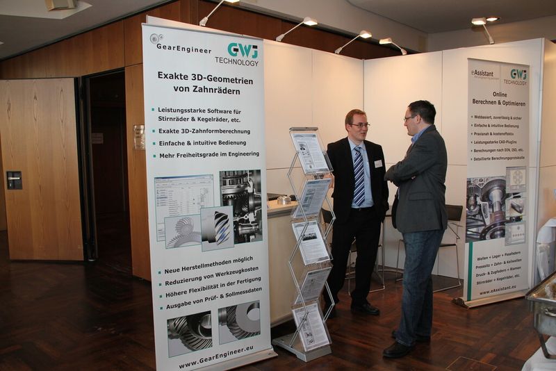 Auch der Entwickler professioneller Berechnungssoftware für den Maschinenbau GWJ Technology stellte aus. (Bild: Sonnenberg)