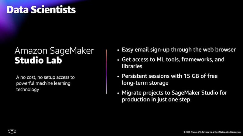 Machine Learning für lau bietet Data Scientists das neue Amazon SageMaker Studio Lab. (AWS/Matzer)