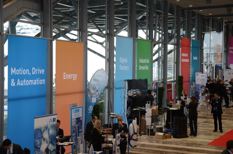 Im Vorfeld der Hannover-Messe präsentierten bereits 47 Aussteller auf der Preview ihre Messeschwerpunkte. (Bild: Michel)