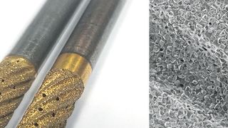 Bild 1: Genutete Diamantschleifstifte mit Innenkühlung von der G. W. Schultz Tool Group. (Fraunhofer-IPK)