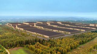 Skizze der geplanten Batteriezell-Fabrik in Nordschweden.  (Northvolt)