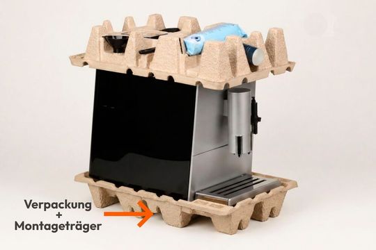 Ob sich die Kombination aus Verpackung und Montageträger wirtschaftlich rechnet, entscheidet nicht der Stückpreis des Trägers.(Bild:  Buhl-Paperform)