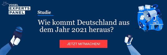 Ihre Meinung ist uns wichtig: Wie kommt Deutschland aus dem Jahr 2021 heraus?(Bild:  VOGEL Experts Panel)