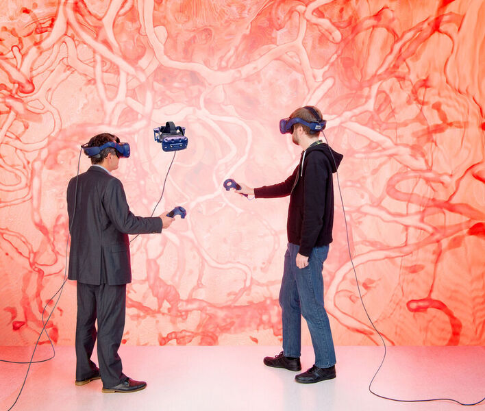 Ein weiteres Ergebnis der ersten Förderphase: Präzisere Planung von chirurgischen Eingriffen in der Virtuellen Realität (VR) - auch mit Fachleuten in anderen Ländern oder Kontinenten. (Frank Brüderli)