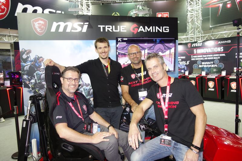 Das neue Raserteam, MSI, (v. l.) Sascha Faber, Christian Geipel, Frank Markert und Dirk Neuneier. (Bild: IT-BUSINESS )