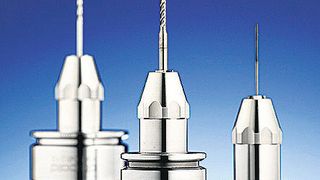 Die Mikro-Bohrfutter haben eine minimale Restunwucht < 0,5 gmm/kg und sind daher für die Hochgeschwindigkeitszerspanung geeignet.  Bild: Helmut Diebold (Archiv: Vogel Business Media)