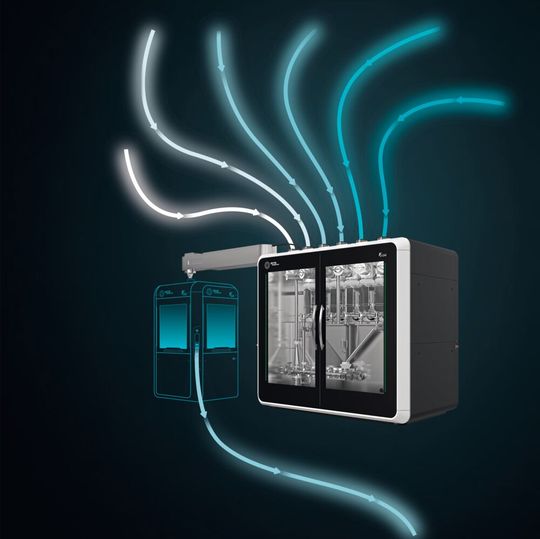 Designed to take continuous pharmaceutical production to a new level: The new direct compression line from Fette Compacting. Designed to take continuous pharmaceutical production to a new level: The new direct compression line from Fette Compacting.