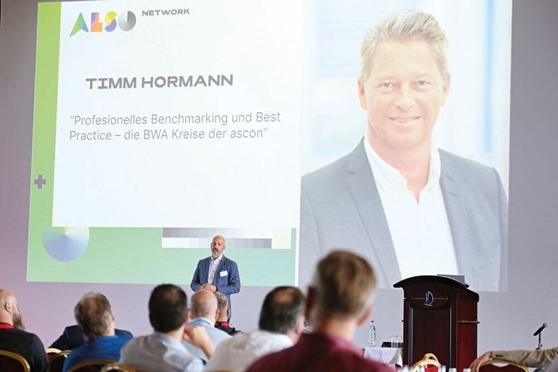 Timm Hormann von Ascon zum Thema professionelles BWA-Benchmarking, zu dem es auch ein ANW-Arbeitskreis gibt. (Bild: Also)