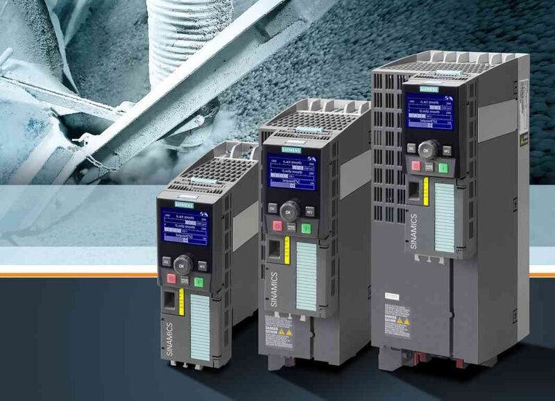 Mit der zweiten Generation des Sinamics G120 präsentiert Siemens einen modularen Umrichter mit höherer Leistungsdichte bei platzsparender Baugröße. (Siemens AG)