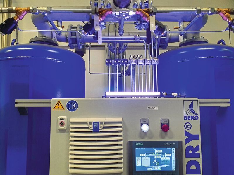 Die Drucklufttrockner Everdry FRA-Vplus sind prädestiniert für große Volumenströme. (Bild: © Beko Technologies)