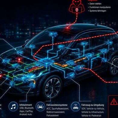 Mit jeder neuen Schnittstelle wächst die Angriffsfläche, und mit ihr das Risiko, dass eine unsichere Kommunikation zum Einfallstor wird. (Bild: Erstellt mit KI)