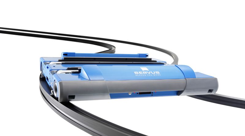 ARC3 heißt das weltweit erste autonome und intelligente Transportrobotersystem für Intralogistik, Lager, Kommissionierung und Montageautomation ohne zentrale Steuerung von Servus. (Bild: Servus Intralogistic)