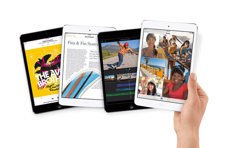 iPad Mini Retina und iPad Air gibt es jeweils in zwei Farben sowie als WLAN- und als 4G-Variante. (Bild: Apple)