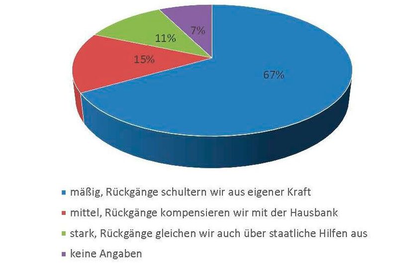 67 Prozent der Mitglieder kompensieren Umsatzrückgänge bislang vor allem aus eigener Kraft. (Bild: ASA-Geschäftsstelle)