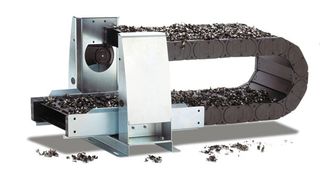 Diese Energiekette eignet sich für den Einsatz im Spänebereich. Bis zu 50 m lange Verfahrwege sind damit freitragend möglich. (Archiv: Vogel Business Media)