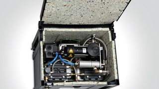 Die Kompressoren von Dürr Technik erzeugen ölfreie Druckluft kraftvoll und trotzdem leise. Neu auf dem Markt ist das Modell SAS-062M für besonders trockene Druckluft. (Bild: Dürr Technik)