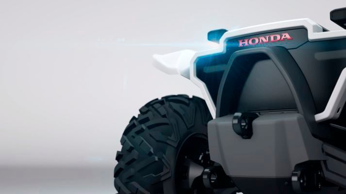 Teil des „3E Robotics Concept“: der 3E-D18, ein autonom fahrendes Geländefahrzeug mit künstliche Intelligenz. (Honda)