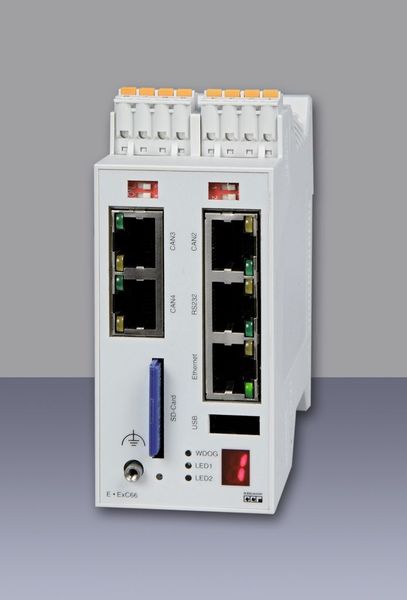 Bild 2: Der Controller ExC66 mit 32-bit-Mikroprozessor und eigenem NC-Betriebssystem steuert auch mehrkanalige Anwendungen mit maximal 16 Achsen und sorgt mit Zykluszeiten < 1 ms für höchste Präzision.  (Bild: Eckelmann)