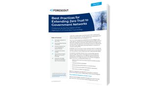 Forescout-Best Practices for Extending Zero Trust to Government Networks (Forescout)