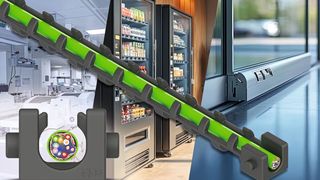 Mit der einteiligen Energiekette E1 hat igus eine Leitungsführung für kompakte Bauräume entwickelt. (Bild: igus)