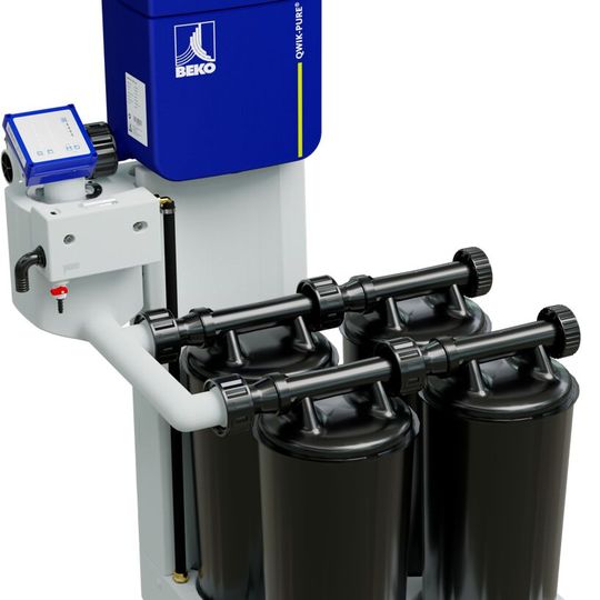 Der Öl-Wasser-Trenner Qwik-Pure ist ein völlig neuartiges System für die Kondensataufbereitung. Der Öl-Wasser-Trenner Qwik-Pure ist ein völlig neuartiges System für die Kondensataufbereitung.