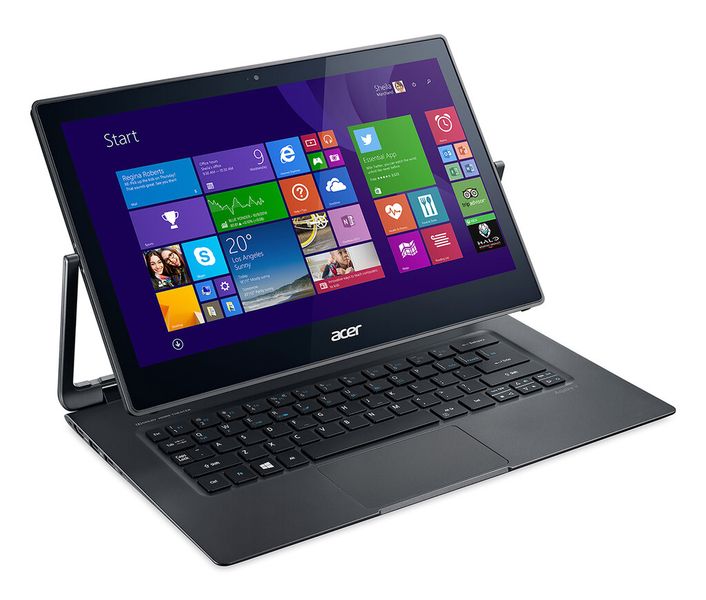 Das Aspire R13 wird demnächst mit einem Broadwell-Core-Prozessor und WLAN-ac aufgewertet. (Bild: Acer)