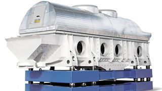 Der Fließbetttrockner Dryon verspricht eine produktschonende Trocknung durch das Wirbelschichtprinzip. (Bild: Binder+Co)