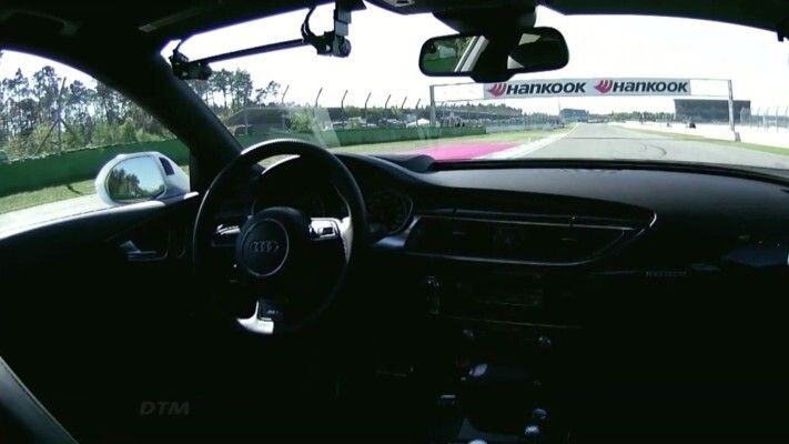 Der Audi RS 7 concept am Limit: fahrerlos rund um den Hockenheimring (Audi)