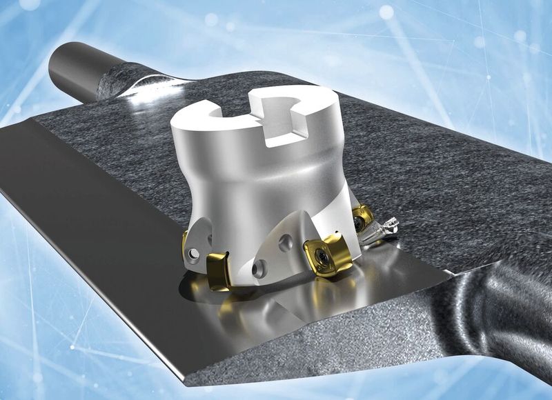 Boehlerit erweitert sein Hochvorschub-Portfolio und bringt mit THETAtec 25N Feed ein neues Werkzeugkonzept auf negativer Basis auf den Markt. (Bild:  Boehlerit)