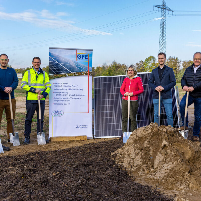 Ende Oktober hat Boehringer Ingelheim mit dem Bau einer neuen Photovoltaik-Anlage begonnen.