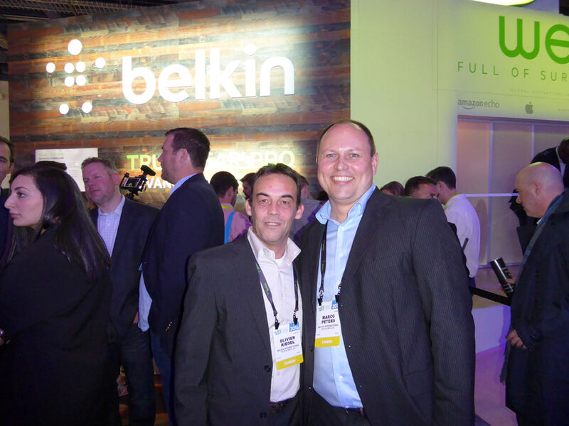(l.) Olivier Riedel und Marco Peters, Belkin (Bild: IT-BUSINESS)