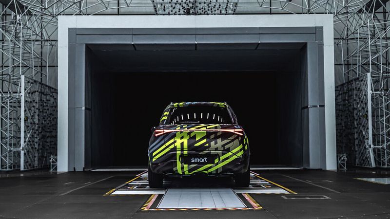 Stolz ist Smart auf die Ergebnisse der Windkanal-Tests. (Smart)