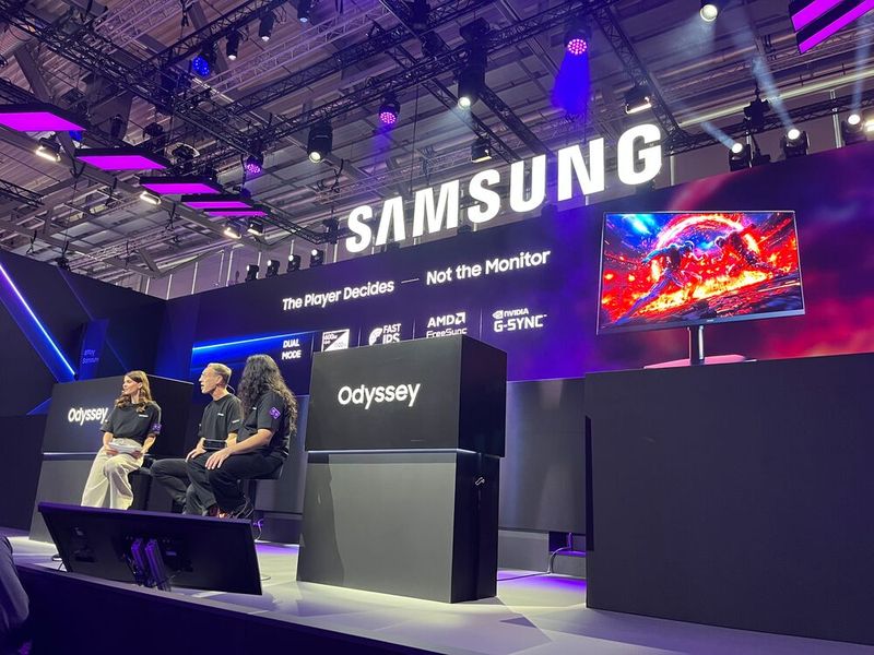 Bis zu 1.100 Hz Bildwiederholrate schafft der 27-Zoll-Monitor Odyssey G6 – allerdings nur im HD-Modus. Bei QHD sind bis zu 600 Hz möglich. (Bild: Vogel IT-Medien)