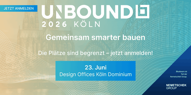 Die Unbound-Tour bricht mit dem klassischen Konferenzformat und der Frontalansprache solcher Veranstaltungen – und setzt auf eine dynamische Mischung aus globalen Strategie-Impulsen und lokalem Expertenwissen.(Bild:  Bluebeam 2026)
