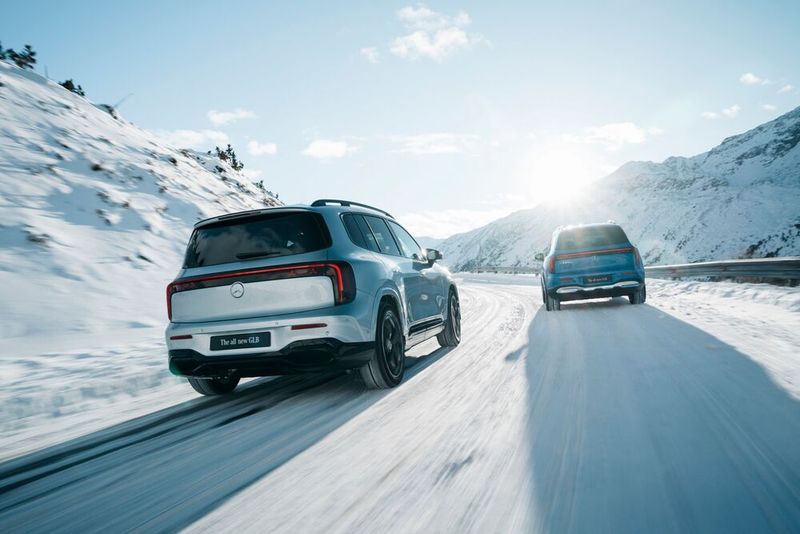 At launch, two models will be available: the GLB 250+ with a 200 kW electric motor and a range of 630 kilometers, as well as the all-wheel-drive 350 4MATIC. (Image:Mercedes-Benz)