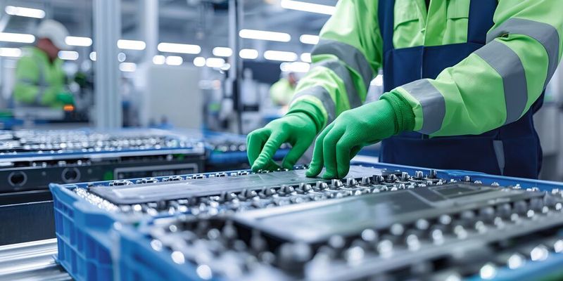 Die Wiederaufbereitung von Batteriezellen erfolgt unter strengen Sicherheitsstandards. (Bild:Endress+Hauser)